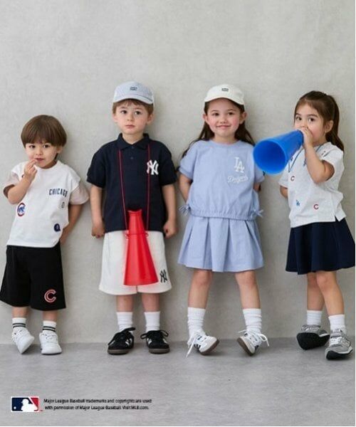 petit main / プティマイン ショート・ハーフ・半端丈パンツ | 【MLB】カットデニムハーフパンツ | 詳細12