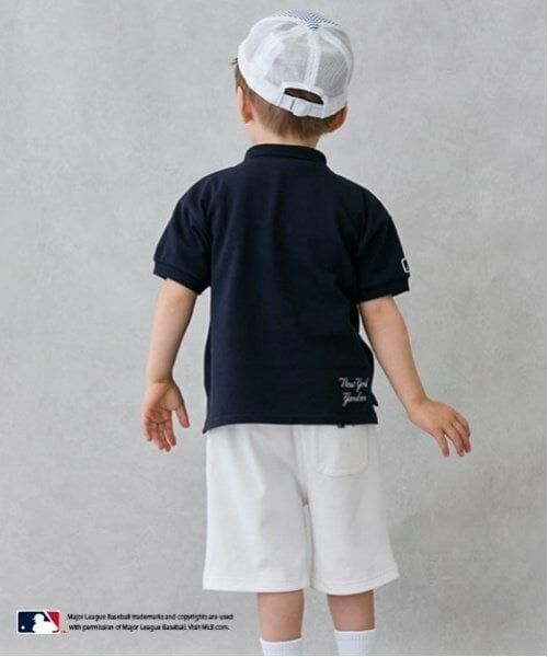 petit main / プティマイン ショート・ハーフ・半端丈パンツ | 【MLB】カットデニムハーフパンツ | 詳細6