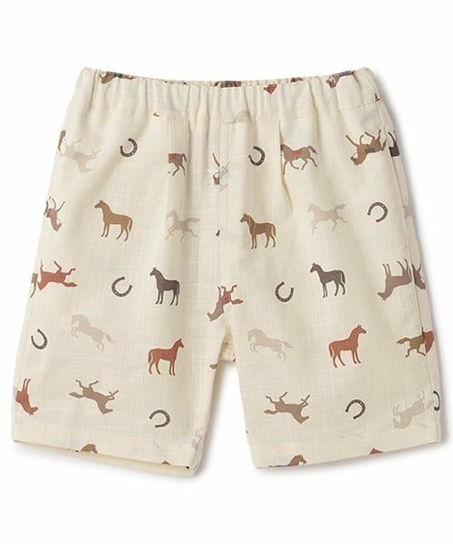 petit main / プティマイン ショート・ハーフ・半端丈パンツ | 【リンク】柄アソートハーフパンツ(キッズ)（生成）