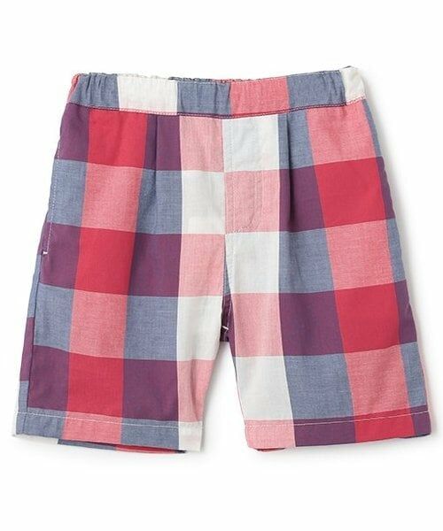 petit main / プティマイン ショート・ハーフ・半端丈パンツ | 【リンク】柄アソートハーフパンツ(キッズ)（赤）