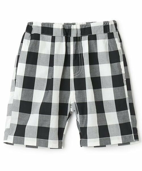 petit main / プティマイン ショート・ハーフ・半端丈パンツ | 【リンク】柄アソートハーフパンツ(キッズ)（黒）