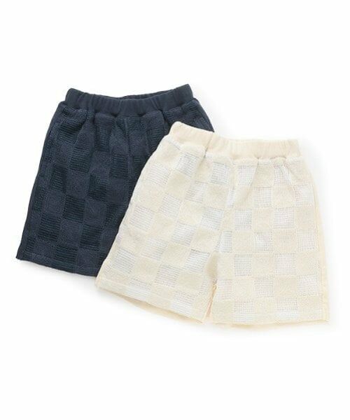 petit main / プティマイン ショート・ハーフ・半端丈パンツ | スクエア刺しゅうハーフパンツ | 詳細11