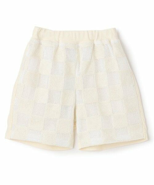 petit main / プティマイン ショート・ハーフ・半端丈パンツ | スクエア刺しゅうハーフパンツ | 詳細3