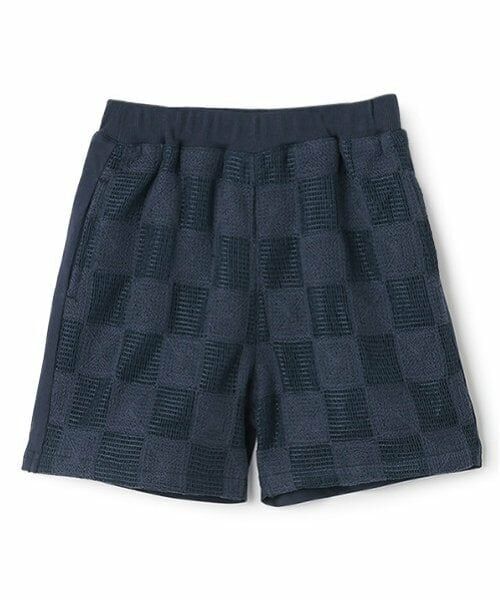 petit main / プティマイン ショート・ハーフ・半端丈パンツ | スクエア刺しゅうハーフパンツ | 詳細4