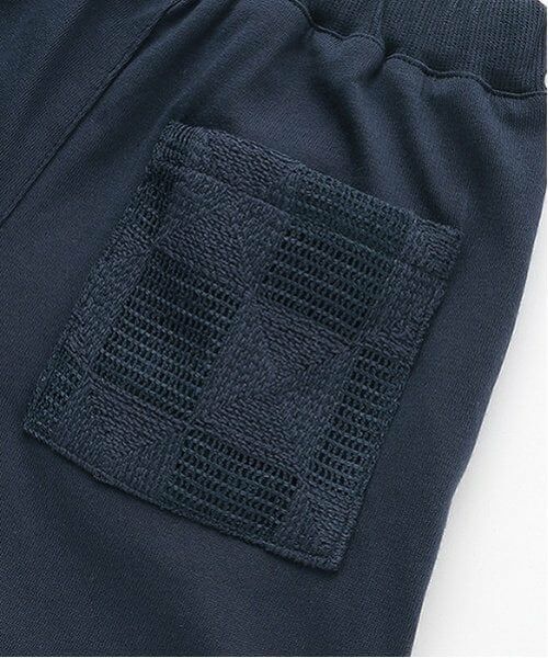 petit main / プティマイン ショート・ハーフ・半端丈パンツ | スクエア刺しゅうハーフパンツ | 詳細9