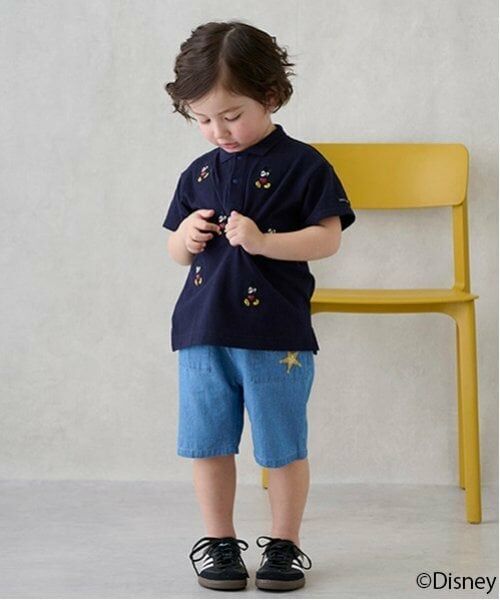 petit main / プティマイン ショート・ハーフ・半端丈パンツ | 【Disney】刺しゅうハーフパンツ | 詳細4