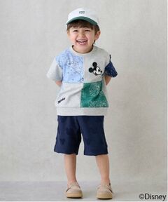 petit main / プティマイン ショート・ハーフ・半端丈パンツ | 【Disney】パイルジャガードハーフパンツ