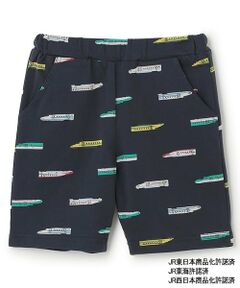 petit main / プティマイン ショート・ハーフ・半端丈パンツ | 【新幹線】総柄カットハーフパンツ