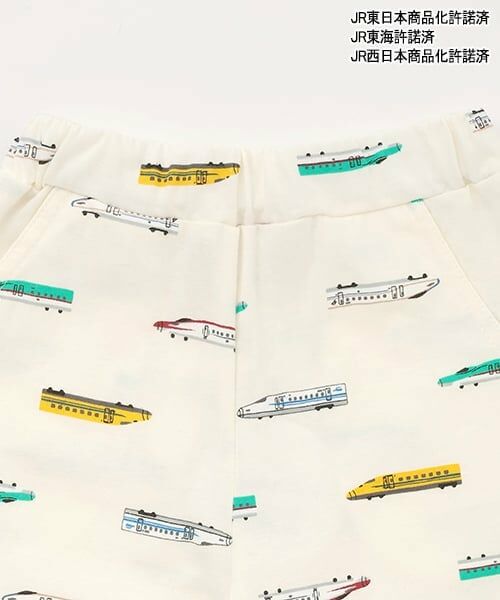 petit main / プティマイン ショート・ハーフ・半端丈パンツ | 【新幹線】総柄カットハーフパンツ | 詳細10