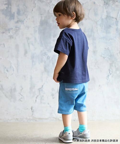 petit main / プティマイン ショート・ハーフ・半端丈パンツ | 【新幹線】刺しゅうハーフパンツ | 詳細1