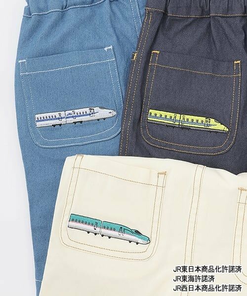 petit main / プティマイン ショート・ハーフ・半端丈パンツ | 【新幹線】刺しゅうハーフパンツ | 詳細13