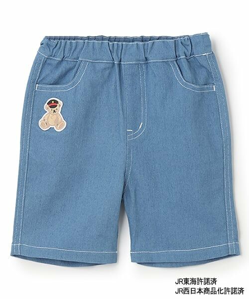 petit main / プティマイン ショート・ハーフ・半端丈パンツ | 【新幹線】刺しゅうハーフパンツ | 詳細3