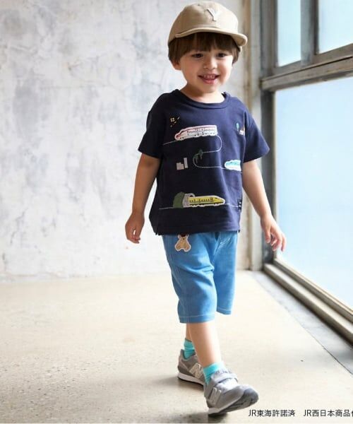 petit main / プティマイン ショート・ハーフ・半端丈パンツ | 【新幹線】刺しゅうハーフパンツ | 詳細17