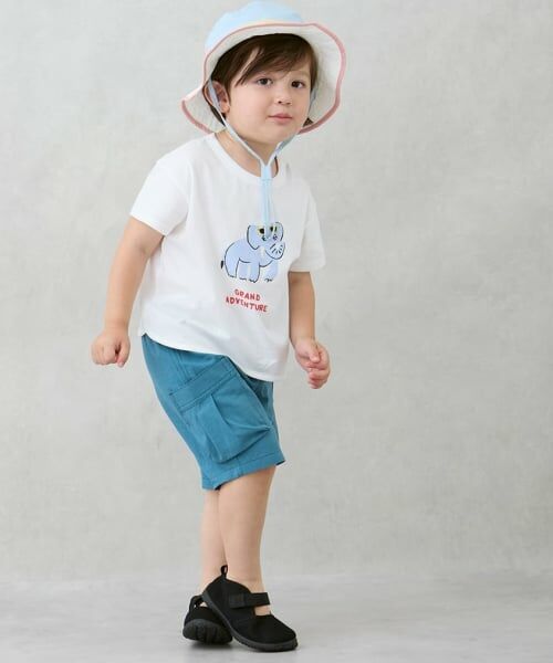 petit main / プティマイン ショート・ハーフ・半端丈パンツ | ハーフカーゴパンツ | 詳細1