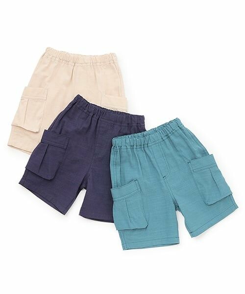 petit main / プティマイン ショート・ハーフ・半端丈パンツ | ハーフカーゴパンツ | 詳細17