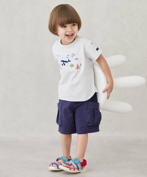 petit main / プティマイン ショート・ハーフ・半端丈パンツ | ハーフカーゴパンツ | 詳細5