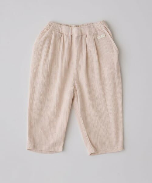 petit main / プティマイン その他パンツ | 【防汚加工】楊柳クロップドパンツ | 詳細1