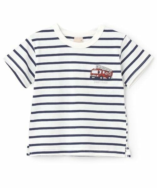 petit main / プティマイン Tシャツ | 【プティプラ】BOYS半袖Tシャツ（ボーダー）
