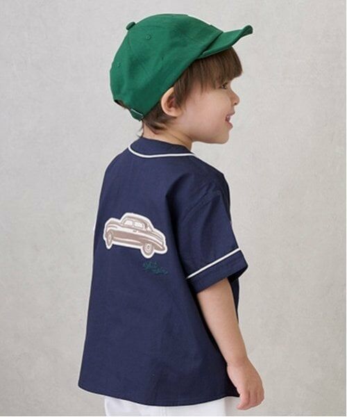 petit main / プティマイン シャツ・ブラウス | ベースボール半袖シャツ | 詳細1