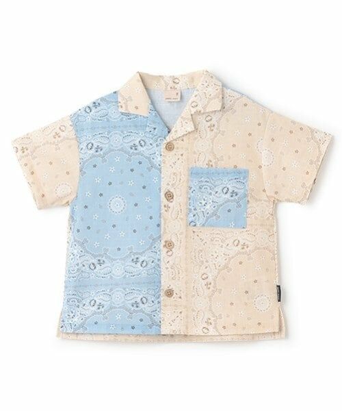 petit main / プティマイン シャツ・ブラウス | 【リンク】マルチ柄開衿半袖シャツ(キッズ) | 詳細6