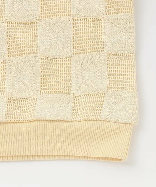 petit main / プティマイン Tシャツ | スクエア刺しゅうドッキング半袖Tシャツ | 詳細10