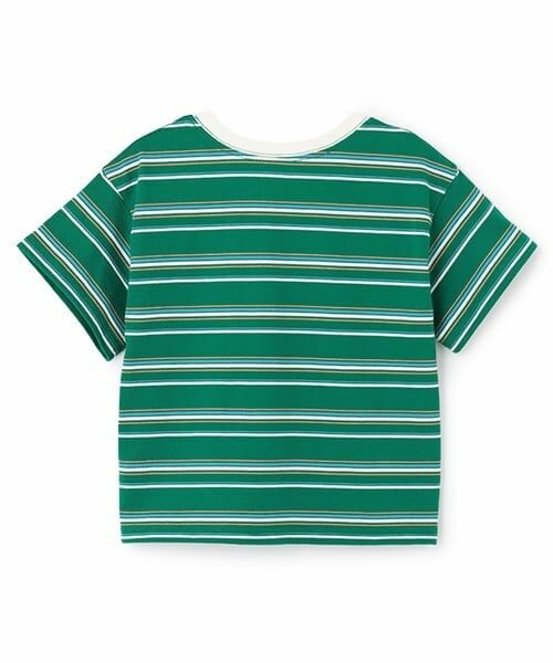 petit main / プティマイン Tシャツ | 【防汚加工】マルチボーダー半袖Tシャツ | 詳細9