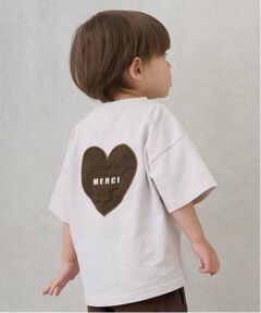 petit main / プティマイン Tシャツ | 【防汚加工】背中ハート半袖Tシャツ