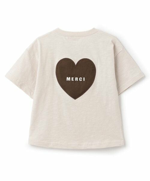 petit main / プティマイン Tシャツ | 【防汚加工】背中ハート半袖Tシャツ | 詳細8