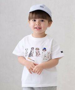 petit main / プティマイン Tシャツ | 【防汚加工】DOGグラフィック半袖Tシャツ