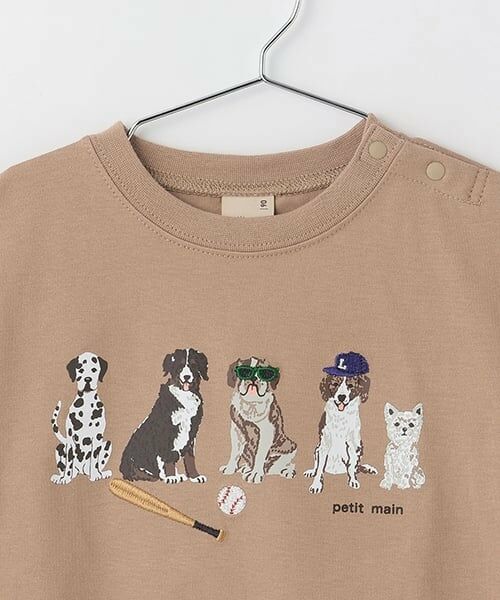 petit main / プティマイン Tシャツ | 【防汚加工】DOGグラフィック半袖Tシャツ | 詳細11