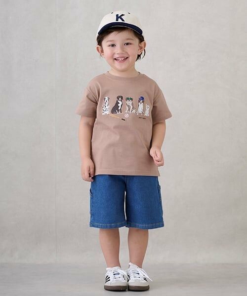 petit main / プティマイン Tシャツ | 【防汚加工】DOGグラフィック半袖Tシャツ | 詳細6