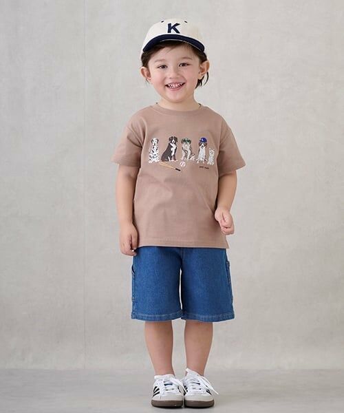 petit main / プティマイン Tシャツ | 【防汚加工】DOGグラフィック半袖Tシャツ | 詳細7