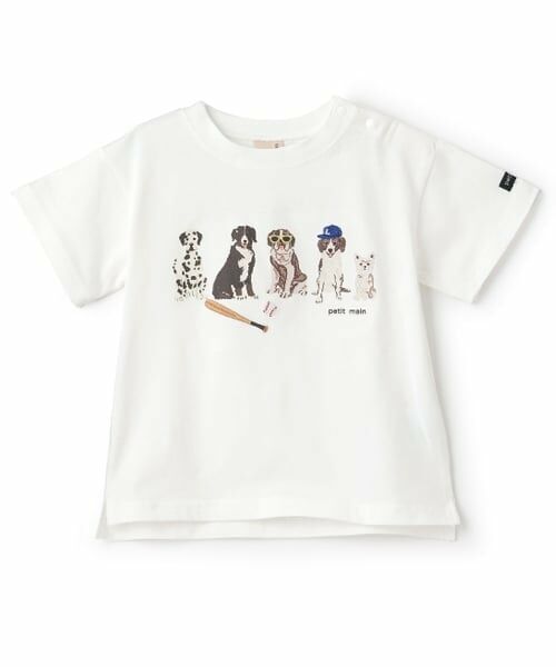 petit main / プティマイン Tシャツ | 【防汚加工】DOGグラフィック半袖Tシャツ | 詳細8