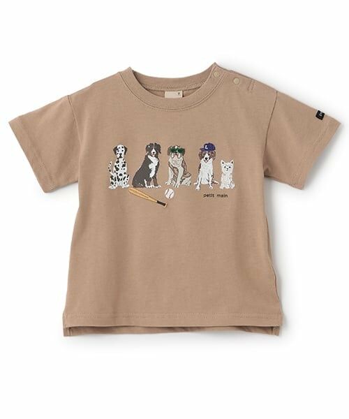 petit main / プティマイン Tシャツ | 【防汚加工】DOGグラフィック半袖Tシャツ | 詳細9