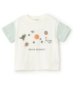 petit main / プティマイン Tシャツ | 【防汚加工】宇宙グラフィック半袖Tシャツ