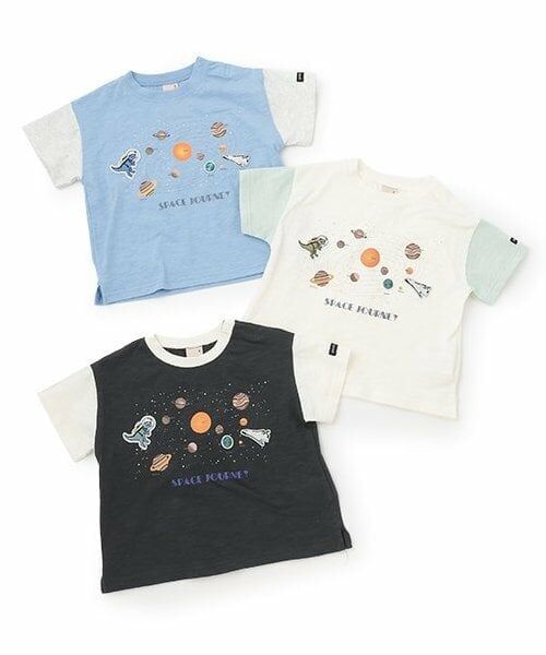 petit main / プティマイン Tシャツ | 【防汚加工】宇宙グラフィック半袖Tシャツ | 詳細8