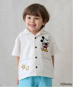 petit main / プティマイン シャツ・ブラウス | 【Disney】開衿半袖シャツ