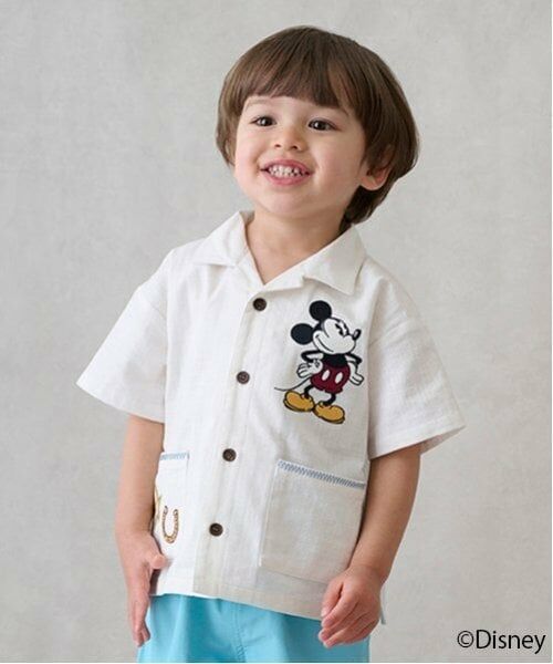 petit main / プティマイン シャツ・ブラウス | 【Disney】開衿半袖シャツ | 詳細1
