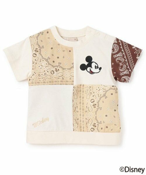 petit main / プティマイン Tシャツ | 【Disney】パッチワーク半袖Tシャツ | 詳細10