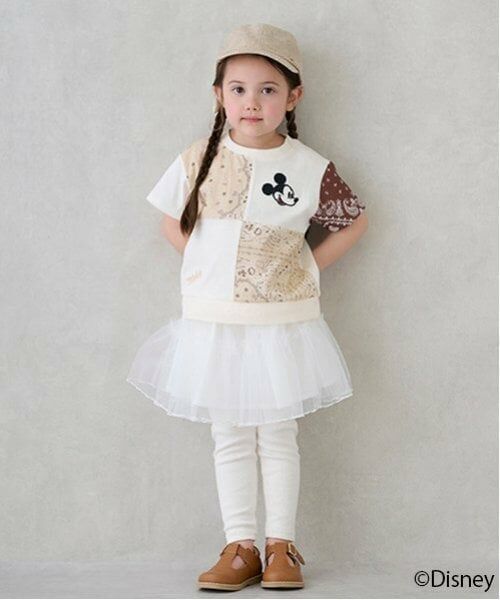 petit main / プティマイン Tシャツ | 【Disney】パッチワーク半袖Tシャツ | 詳細3