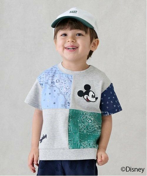 petit main / プティマイン Tシャツ | 【Disney】パッチワーク半袖Tシャツ | 詳細4