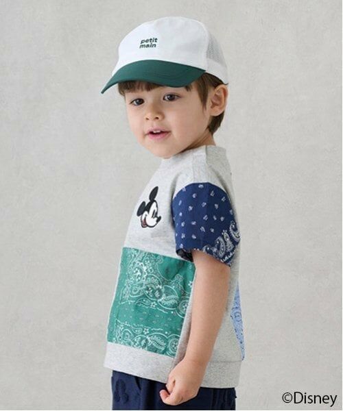 petit main / プティマイン Tシャツ | 【Disney】パッチワーク半袖Tシャツ | 詳細5