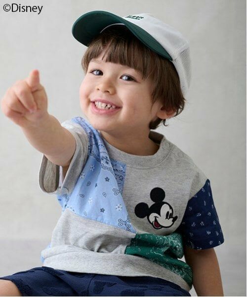 petit main / プティマイン Tシャツ | 【Disney】パッチワーク半袖Tシャツ | 詳細8
