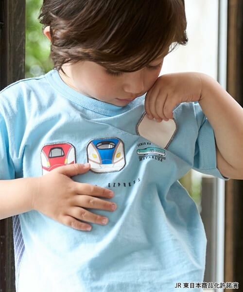 petit main / プティマイン Tシャツ | 【新幹線】アソートワッペン半袖Tシャツ | 詳細2