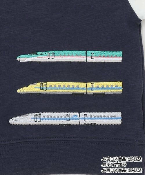 petit main / プティマイン Tシャツ | 【新幹線】袖配色半袖Tシャツ | 詳細12