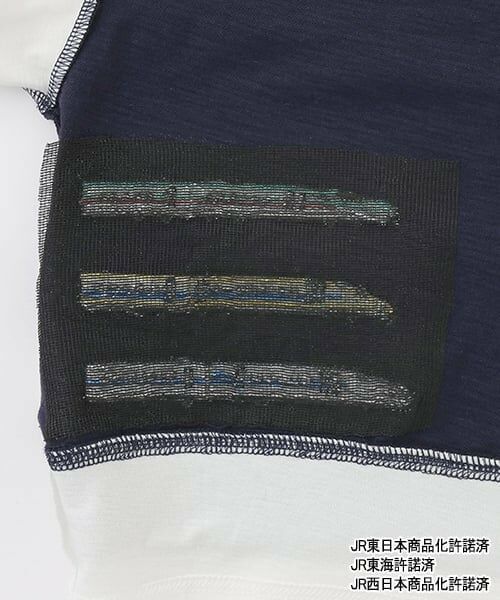 petit main / プティマイン Tシャツ | 【新幹線】袖配色半袖Tシャツ | 詳細13