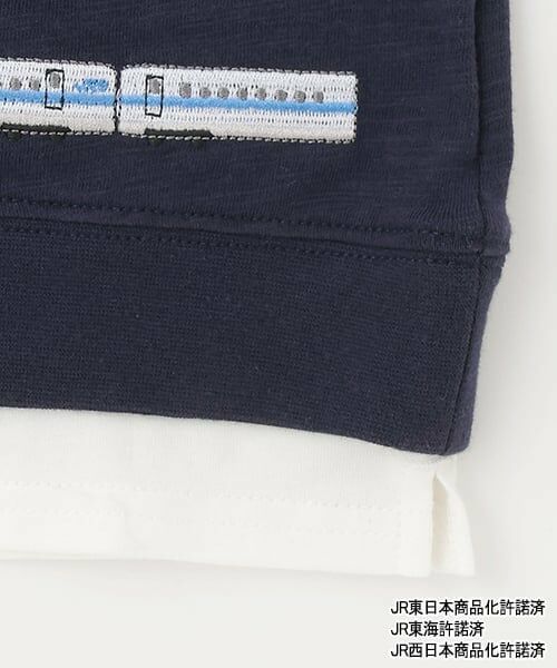 petit main / プティマイン Tシャツ | 【新幹線】袖配色半袖Tシャツ | 詳細14