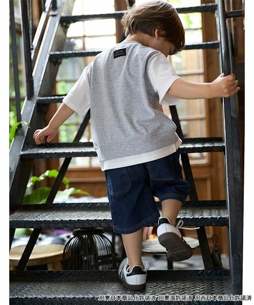 petit main / プティマイン Tシャツ | 【新幹線】袖配色半袖Tシャツ | 詳細2