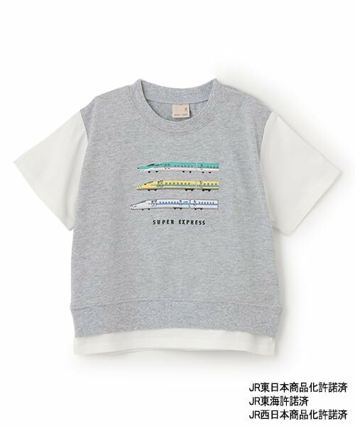 petit main / プティマイン Tシャツ | 【新幹線】袖配色半袖Tシャツ | 詳細5