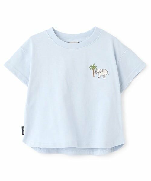 petit main / プティマイン Tシャツ | 【GOODPRICE冷感/WEB限定価格】刺しゅう半袖Tシャツ（ライト ブルー）